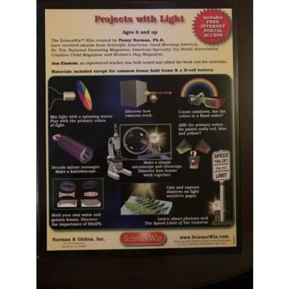 Science Wiz Light Science Kit Ages 6+ Sciencewiz - Picture 6 of 6